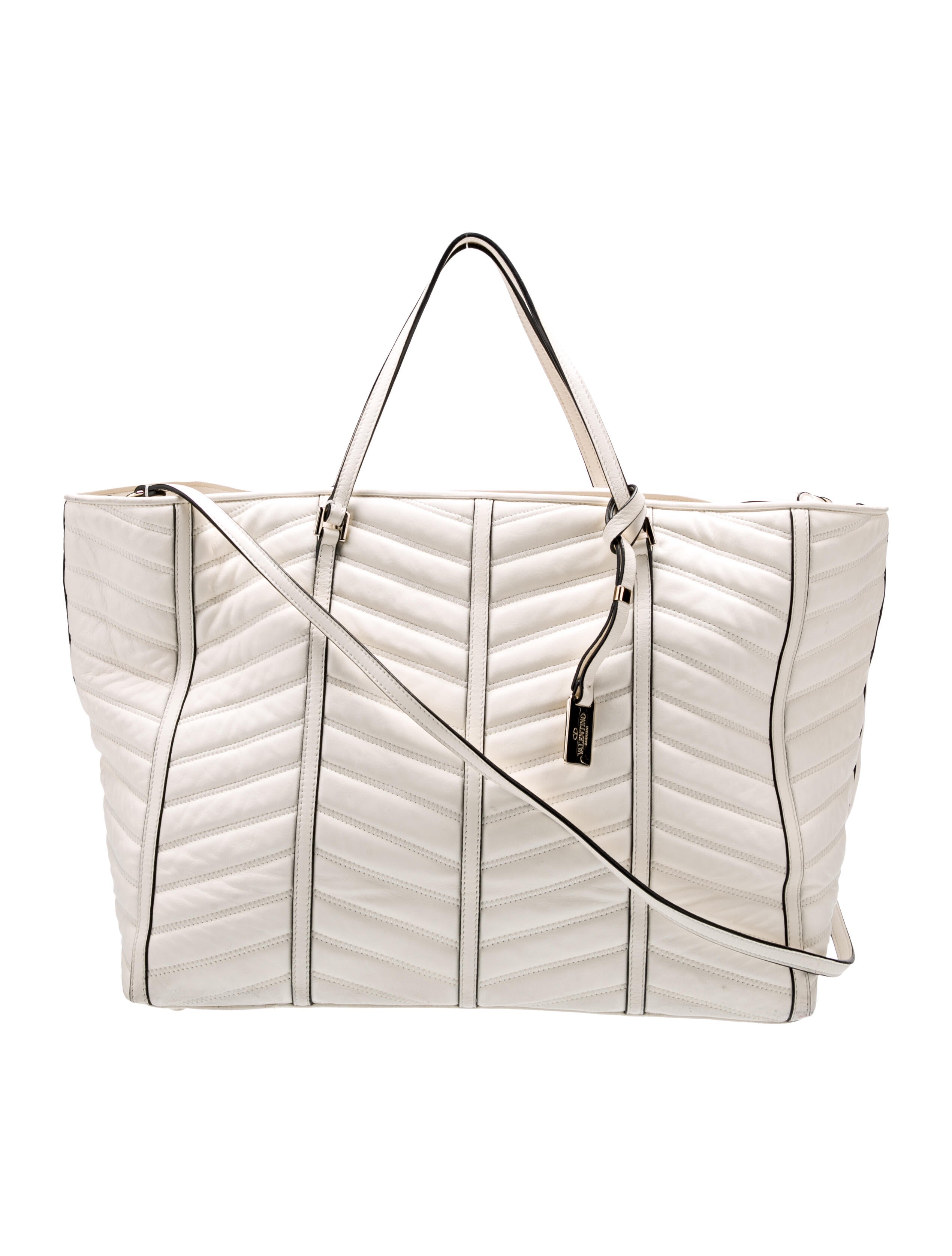 White Valentino Tote Bag
